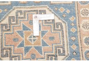 Tappeto Kazak Geometrico Azzurro Beige Corsia 79x586 Cm