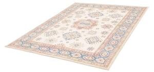 Tappeto Kazak Stilizzato Avorio Azzurro 155x192 Cm