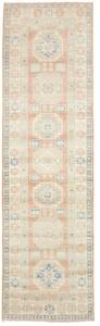 Tappeto Kazak Geometrico Rosa Antico Beige Corsia 84x300 Cm