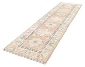 Tappeto Kazak Stilizzato Rosa Cipria Azzurro Corsia 80x290 Cm
