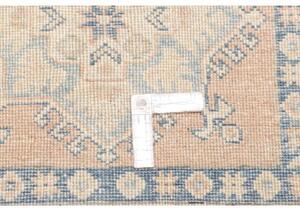 Tappeto Kazak Stilizzato Rosa Cipria Azzurro Corsia 80x290 Cm