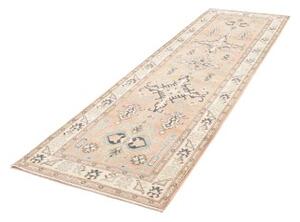 Tappeto Kazak Stilizzato Rosa Cipria Grigio Ardesia Corsia 85x286 Cm