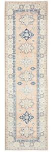 Tappeto Kazak Stilizzato Pesca Blu Corsia 83x290 Cm