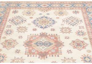 Tappeto Kazak Stilizzato Avorio Azzurro 155x192 Cm