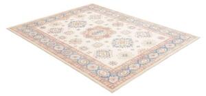Tappeto Kazak Stilizzato Avorio Azzurro 155x192 Cm