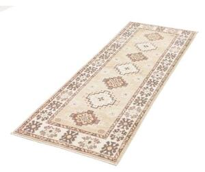 Tappeto Kazak Geometrico Beve Marrone Chiaro Corsia 64x180 Cm