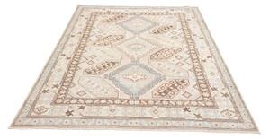 Tappeto Kazak Geometrico Beige Marrone 155x209 Cm