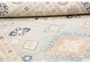 Tappeto Kazak Stilizzato Azzurro Beige 129x179 Cm