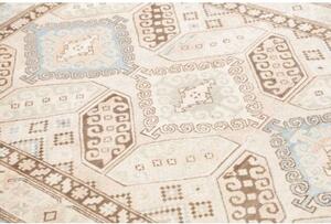 Tappeto Kazak Geometrico Beige Marrone 155x209 Cm