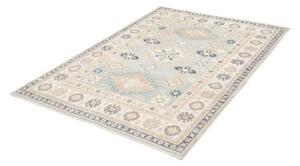 Tappeto Kazak Stilizzato Azzurro Beige 129x179 Cm