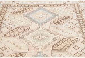 Tappeto Kazak Geometrico Beige Marrone 155x209 Cm