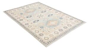 Tappeto Kazak Stilizzato Azzurro Beige 129x179 Cm
