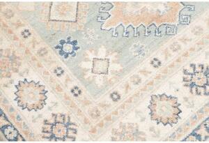 Tappeto Kazak Stilizzato Azzurro Beige 129x179 Cm