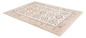Tappeto Kazak Geometrico Avorio Blu 151x211 Cm