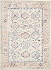 Tappeto Kazak Geometrico Avorio Blu 151x211 Cm