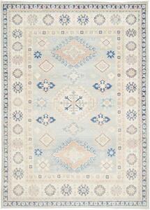 Tappeto Kazak Stilizzato Azzurro Beige 129x179 Cm