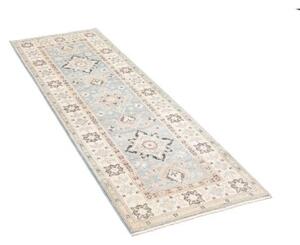 Tappeto Kazak Stilizzato Azzurro Avorio Corsia 62x179 Cm