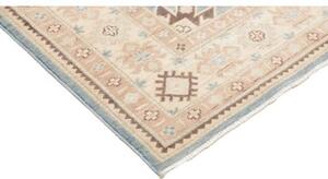 Tappeto Kazak Stilizzato Celeste Beige 158x205 Cm