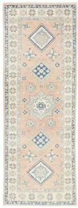 Tappeto Kazak Geometrico Rosa Pesca Azzurro Corsia 62x175 Cm