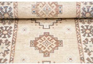 Tappeto Kazak Geometrico Beve Marrone Chiaro Corsia 64x180 Cm