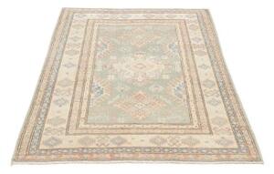 Tappeto Kazak Geometrico Verde Salvia Avorio 103x145 Cm