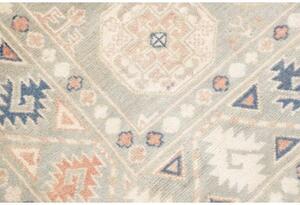 Tappeto Kazak Geometrico Verde Salvia Rosa Cipria 103x155 Cm