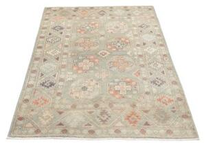 Tappeto Kazak Geometrico Verde Salvia Corallo 97x150 Cm