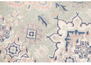 Tappeto Kazak Stilizzato Celeste Blu Corsia 64x180 Cm