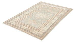 Tappeto Kazak Geometrico Verde Salvia Avorio 103x145 Cm