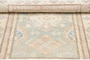 Tappeto Kazak Geometrico Verde Salvia Avorio 103x145 Cm