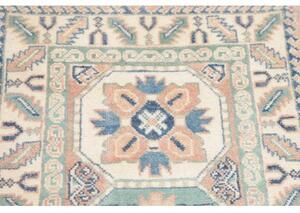 Tappeto Kazak Stilizzato Avorio Azzurro Corsia 61x182 Cm