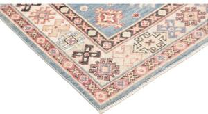 Tappeto Kazak Geometrico Azzurro Avorio 103x149 Cm