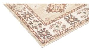 Tappeto Kazak Geometrico Beve Marrone Chiaro Corsia 64x180 Cm