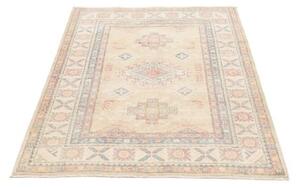 Tappeto Kazak Geometrico Avorio Rosa 104x148 Cm
