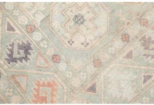 Tappeto Kazak Geometrico Verde Salvia Corallo 97x150 Cm