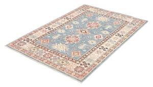 Tappeto Kazak Geometrico Azzurro Avorio 103x149 Cm