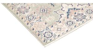 Tappeto Kazak Stilizzato Celeste Blu Corsia 64x180 Cm
