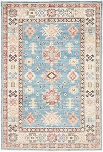Tappeto Kazak Geometrico Azzurro Avorio 103x149 Cm