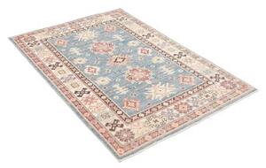 Tappeto Kazak Geometrico Azzurro Avorio 103x149 Cm