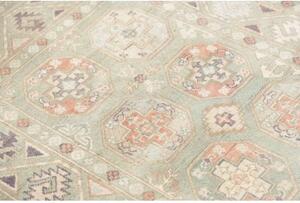 Tappeto Kazak Geometrico Verde Salvia Corallo 97x150 Cm