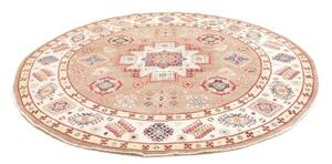 Tappeto Kazak Geometrico Beige Avorio Rotondo 239x234 Cm