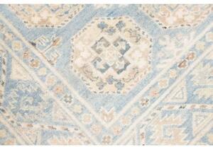 Tappeto Kazak Geometrico Azzurro Avorio 104x148 Cm