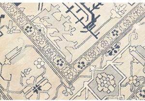 Tappeto Kazak Stilizzato Avorio Blu 308x400 Cm