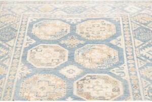 Tappeto Kazak Geometrico Azzurro Avorio 104x148 Cm