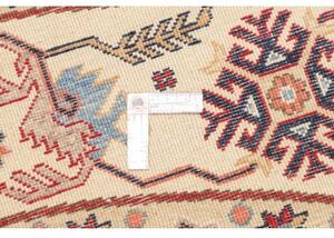 Tappeto Kazak Geometrico Beige Rosso Rotondo 273x267 Cm