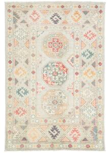 Tappeto Kazak Stilizzato Avorio Grigio Chiaro 81x120 Cm