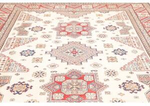 Tappeto Kazak Geometrico Avorio Rosso 248x342 Cm