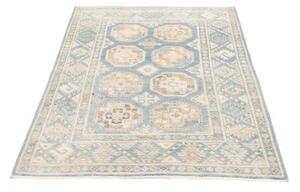 Tappeto Kazak Geometrico Azzurro Avorio 104x148 Cm