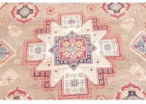 Tappeto Kazak Geometrico Beige Avorio Rotondo 239x234 Cm