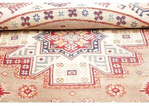 Tappeto Kazak Medaglione Beige Avorio Rotondo 238x234 Cm